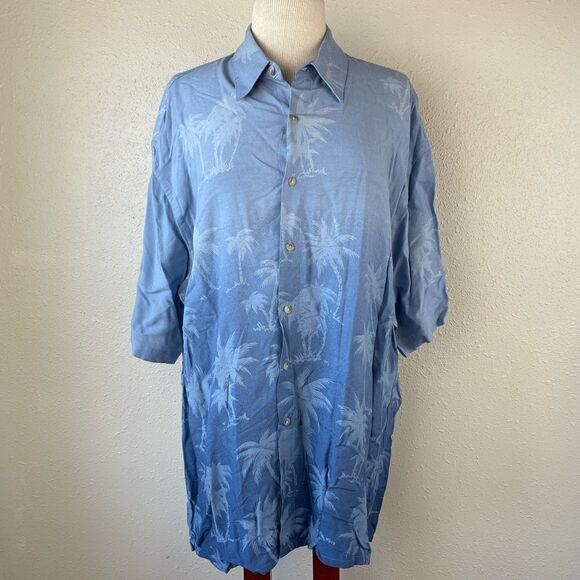 Pierre Cardin Tripical Hawaiian Button Down Shirt Size XL EUC - Picture 1 of 7